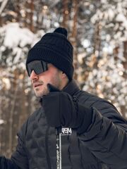 Зимняя шапка для города, туризма Remington Knit Мelange Black one size на remingtonn.ru