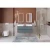 BelBagno KRAFT-1200-4C-SO-AO База под раковину подвесная с фрезерованными ручками по всей длине фасада с чет-мя выкатн. ящ., Голубой Мат.,1200x455x500