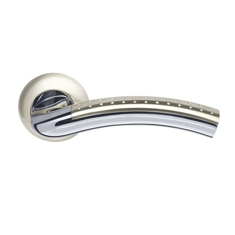 Ручка дверная ARMADILLO LIBRA LD26 SN/CP-3 матовый никель/хром (кв. 8х140) /31861/