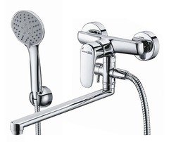 WasserKRAFT Vils 5602L Смеситель для ванны с коротким изливом, цвет: хром фото