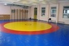 Ковер борцовский трехцветный 12х12м, наполнитель матов НПЭ 120кг/м3, толщина 4см