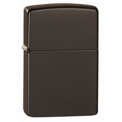 Фото Зажигалка ZIPPO Classic с покрытием Brown Matte, латунь/сталь, коричневая, матовая, 36x12x56 мм