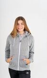 Толстовка на молнии Noname Track Hoodie 23 Wos Grey Melange женская