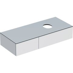 Geberit VariForm 501.171.00.1 Тумба под раковину, 120x23.5x51см, белый / лакированный глянцевый, белый / матовый фото