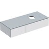 Geberit VariForm 501.171.00.1 Тумба под раковину, 120x23.5x51см, белый / лакированный глянцевый, белый / матовый