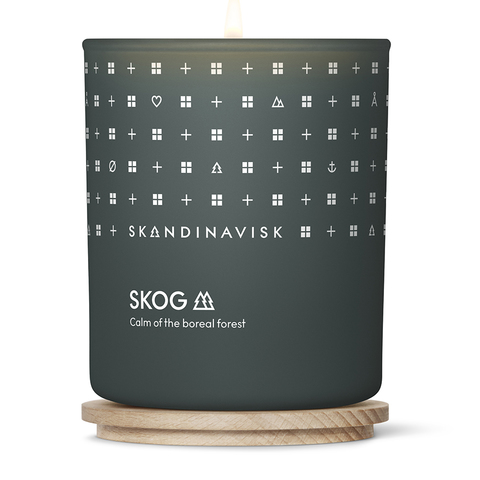 Свеча ароматическая SKOG с крышкой, 200 г (новая)