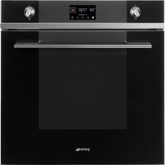 SMEG SOP6102TN Многофункциональный духовой шкаф с пиролизом, 60 см, 10 функций, черное стекло фото