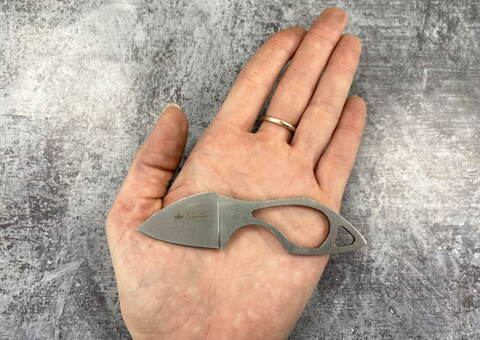 Туристический нож BABY (MINI HAMMY) 420HC STONEWASH, Kizlyar Supreme, 4610094290278
