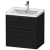 Duravit D-Neo DE435401616 Тумбочка подвесная, 625x634x452, 1 ящик, цвет: Black Oak
