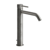 Gessi 316 54103#239 Смеситель высокий для раковины на 1 отверстие с донным клапаном, h=305мм , излив 156мм, цвет: steel brushed