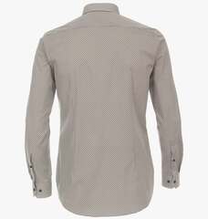 Сорочка мужская Venti Body Fit 134015600-500 из джерси с оливково-синим принтом