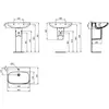 Ideal Standard i.life A T470401 Умывальник 65x48 см