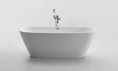BelBagno BB72-1700-W0 Отдельностоящая акриловая ванна в комплекте со сливом (донным клапаном), 170x78, цвет: белый фото