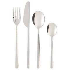 Набор столовых приборов на 6 персон IKEA LOFTESRIK, Нержавеющая сталь, 24 шт