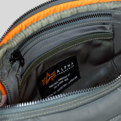 Сумка Alpha Industries Nylon Messenger Bag Field Grey (Серый)