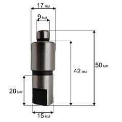 Вал QUATTRO ELEMENTI PALERMO 110/125Turbo помпы (242-298-P18)