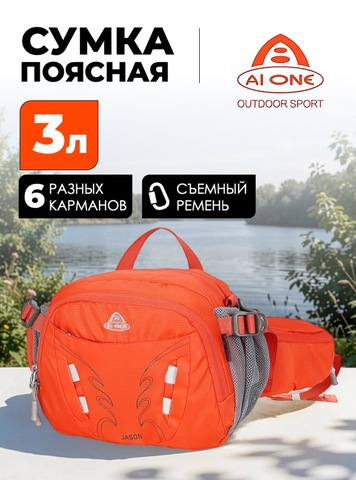 Картинка сумка поясная Ai One 6418 Orange - 1