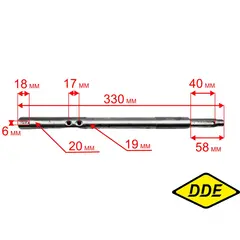 Вал редуктора DDE ST6560L с 2019 г (KCM22B-01-7)