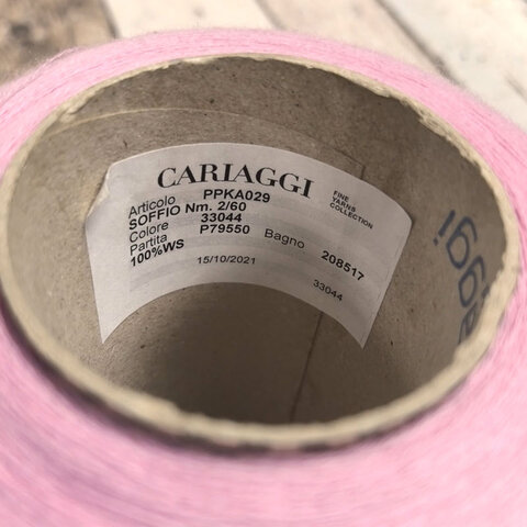 Кашемир CARIAGGI SOFFIO 2/60 розовый
