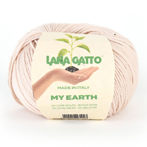 LANA GATTO MY EARTH (100% переработанный хлопок, 50гр/115м)