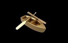Силиконовый молд лодка с веслами 3 D