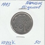 V0832k 1993 Намибия 50 центов V0832k 1993 Намибия 50 центов