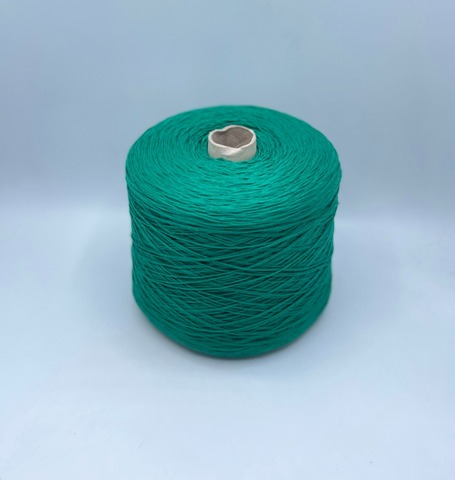 Бобинная пряжа (пр.Италия), art.Cotone, 350м/100 гр. 100%Хлопок, цвет-Водяной зеленый , арт.34821