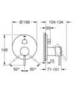 GROHE Atrio 24096003 Смеситель для душа встраиваемый на 3 потребителя