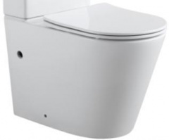 Aquanet Atago 00243546 Чаша с сидением для унитаза напольного с Rimless, цвет: белый фото