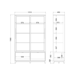 Витрина CS177 платиновый