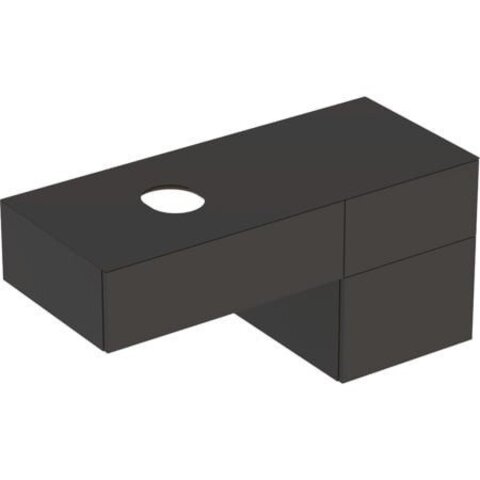 Geberit VariForm 501.184.00.1 Тумба под раковину, 120x55x51см, темно-серый / лакированный матовый, темно-серый / матовый