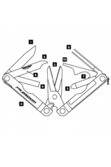 Мультитул Leatherman Micra, 10 функций, серебристый