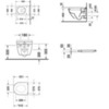 Duravit Starck 3 42250900A1 (222509+006389) Комплект: подвесной унитаз 360х540 мм 222509+ сиденье с мягким закрыванием