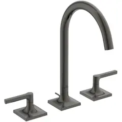 Ideal Standard Joy Neo BD144A5 Двурукоятковый смеситель для раковины под 3 отверстия, с донным клапаном, 5 л/мин Magnetic Grey / Магнит фото