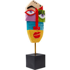 Объект декоративный Abstract Face Multicolour «Абстрактное разноцветное лицо» 52 см