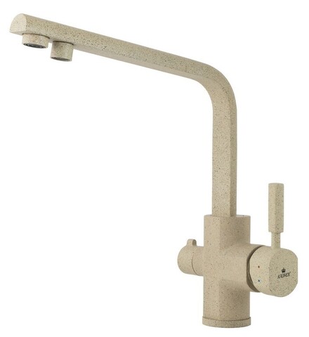 Смеситель KAISER Decor 40144-16 песочный мрамор для кухни под фильтр (Sand 302)