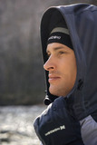 Премиальный костюм для лыж и зимнего бега Nordski Hybrid Hood Black/Grey