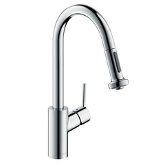 Hansgrohe Talis S 14877000 Смеситель для кухни с выдвижным изливом и лейкой фото