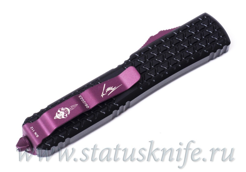 Нож Microtech Ultratech 119T-10BCEKS Tri-Grip Hellhound Cherry