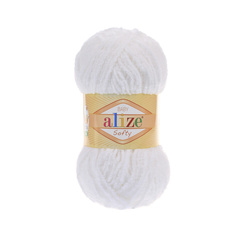 ALIZE "SOFTY" 100% Микрополиэстер, 50 гр., 115 м, Белый