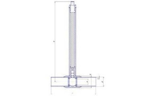 Конструкция LD КШ.Ц.П.GAS.400.016(025).П/П.02.Н=1500мм полный проход с редуктором