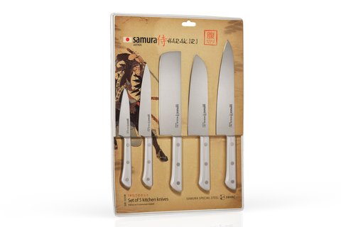 5 ножей Samura HARAKIRI SHR-0250W