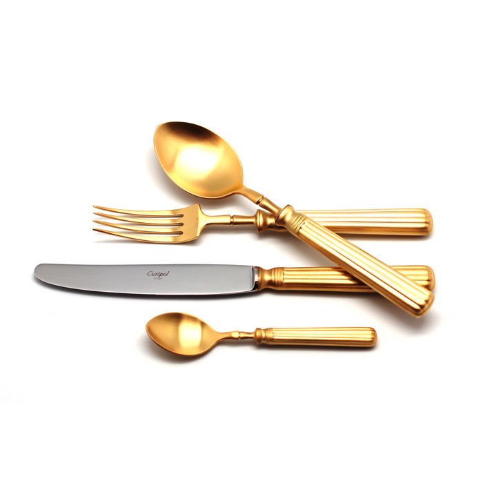 Набор столовых приборов Cutipol Line Gold 72пр матовый L.72.GB, арт. L.72.GB - фото 1