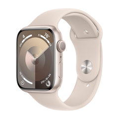 Умные часы Apple Watch Series 9 GPS, 45mm, Aluminium Case with Sport Band S/M, Starlight (Сияющая звезда)