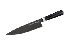Нож кухонный Шеф 200мм Samura Mo-V Stonewash SM-0085B/K*