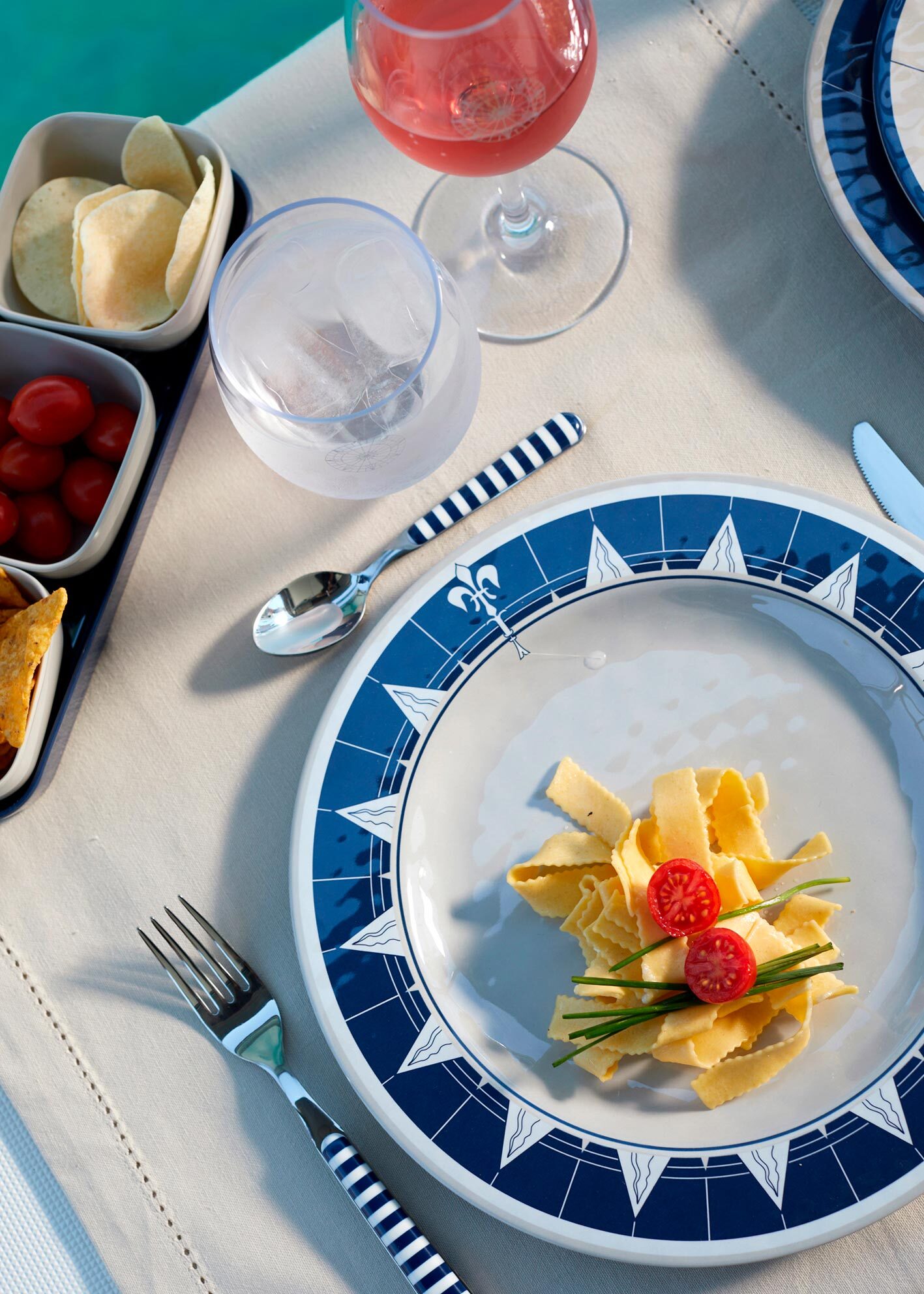 SET OF MELAMINE OVAL SERVING DISH, PACIFIC, 2 PC