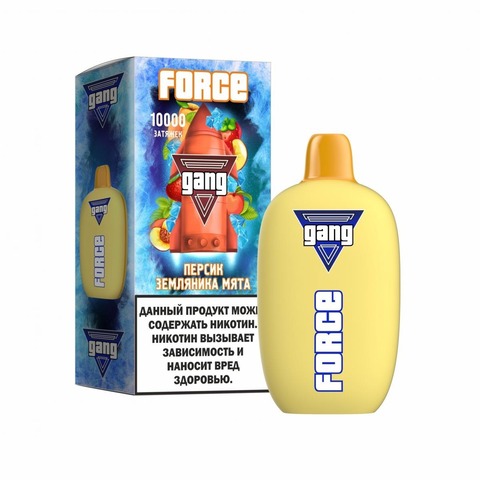 GANG FORCE 10000 Персик Земляника Мята -  Peach Strawberry Mint
