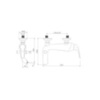Lemark LM5402BG Смеситель для ванны с коротким изливом, вытяжной переключатель с ручной фиксацией, латунь/черный/золото