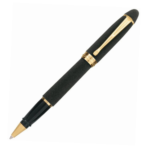 Ручка-роллер Aurora Ipsilon Velvet Black GT, в подарочной коробке