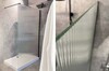 Aquatek AQ.WI.140.2BL AQ.WI.140.2BL Душевая перегородка Walk in с держателем 1400x2000 профиль черный, стекло прозрачное рифленое 8мм